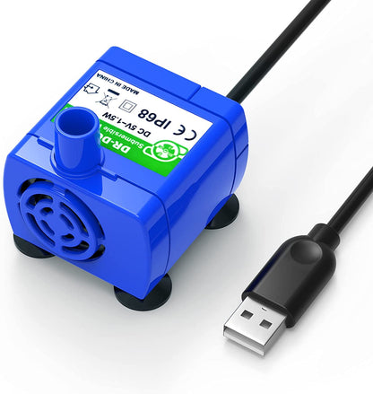 Ultra Quiet Replacement Pump for Cat Water Fountain - Long Lifespan & Easy Installation for Cats and Dogs