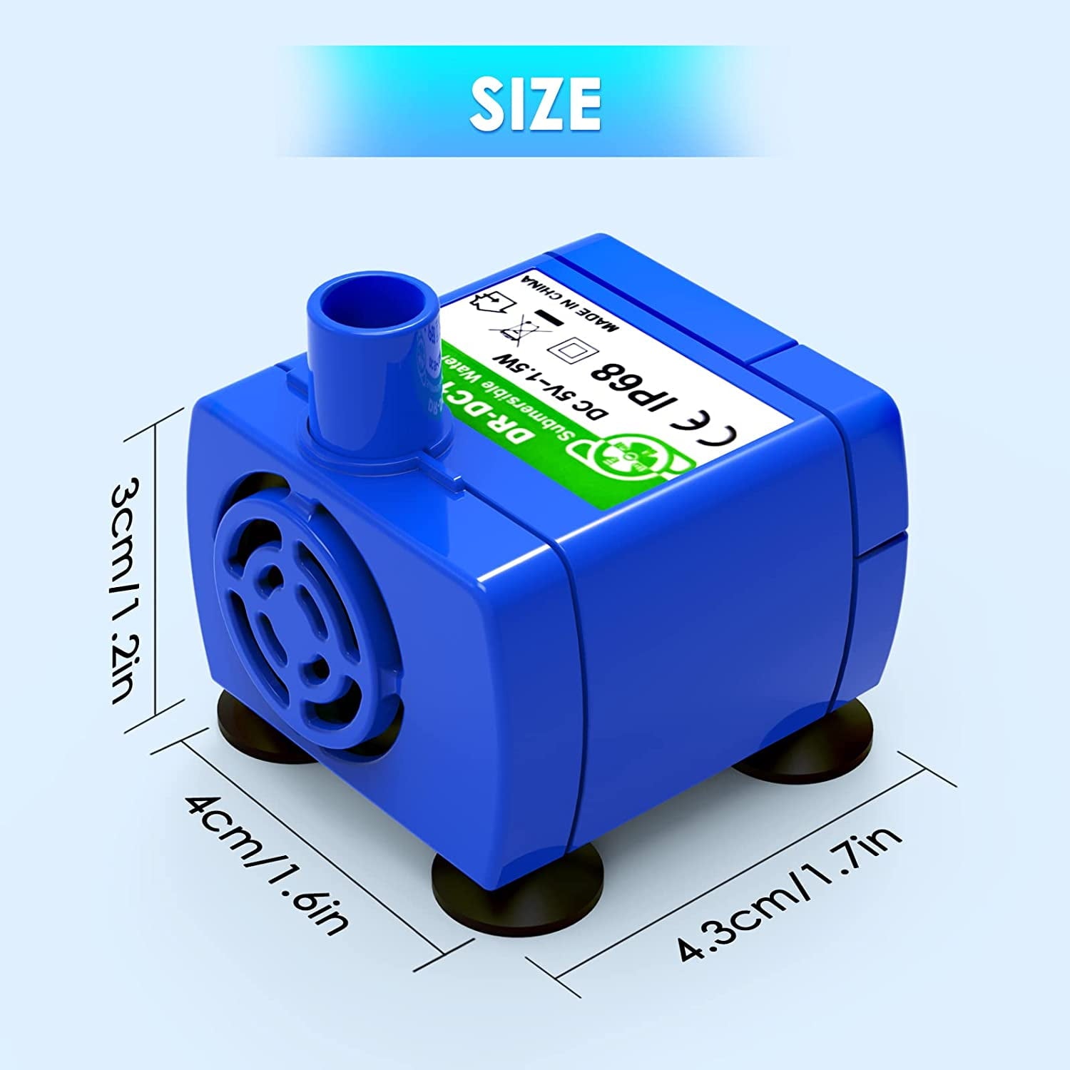 Ultra Quiet Replacement Pump for Cat Water Fountain - Long Lifespan & Easy Installation for Cats and Dogs